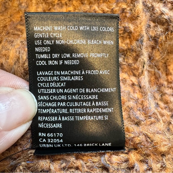 Anthropologie Knit Boho Fringe Poncho - Picture 10 of 10